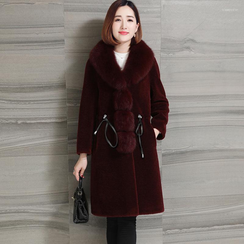 

Women's Fur Coats For Women Winter Jacket Coat Jackets Long Faux Natural Color Teddy Streetwear, Black
