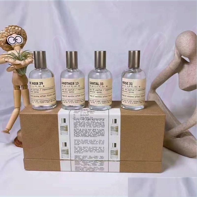 

Perfume Bottle Sales Factory Direct High Quality Per Set 4X30Ml Le Labo Santal Rose The Noir Another Long Lasting Fragrance With Fas Dhuvy