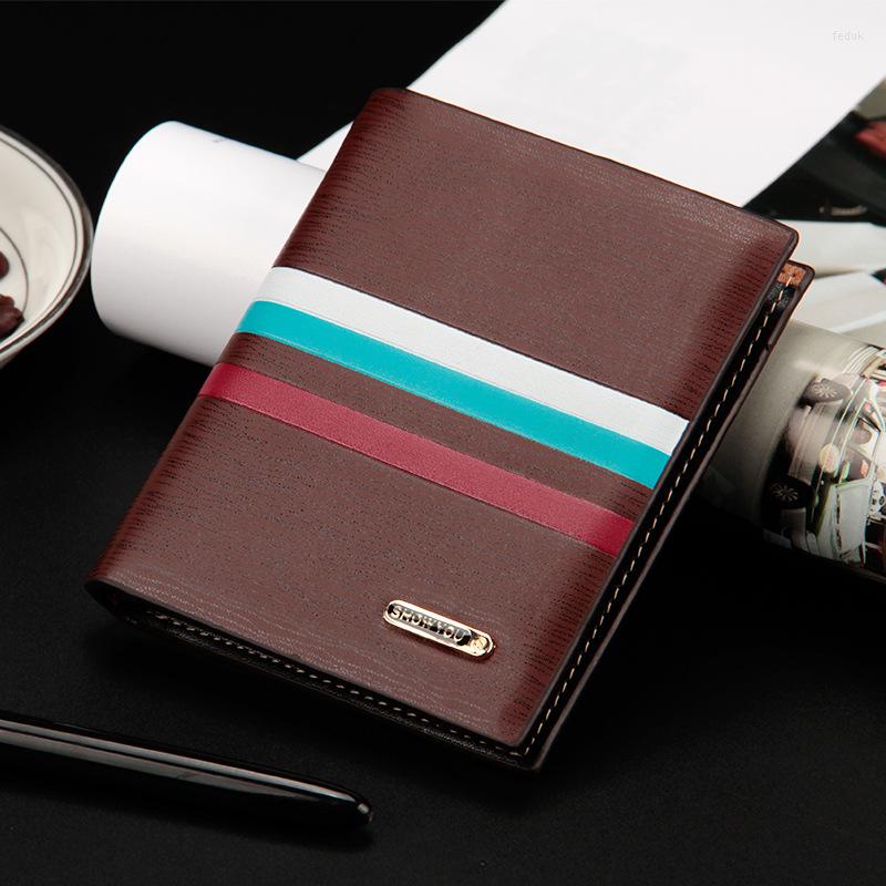 

Wallets Men's With Zipper Coin Pocket Card Holder Brand Male Purses Men Wallet Small Carteira, Black