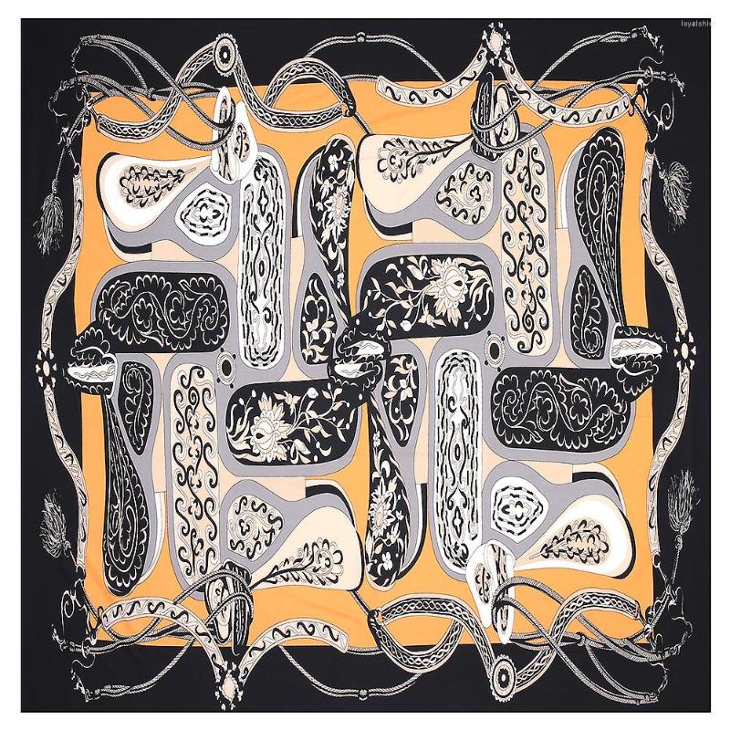 

Scarves Twill Silk Women Scarf 130 Euro Design Winter Animal And Letter Print Square High Quality Gift Fashion Shawls