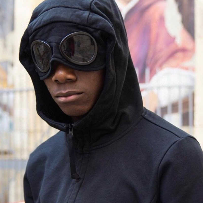 

CP designer hoodie mens sweatshirt Lens Decoration hoody men women hooded sweater Sports Zipper Jacket Cotton hoodies Embroidered Cardigan Coat, White