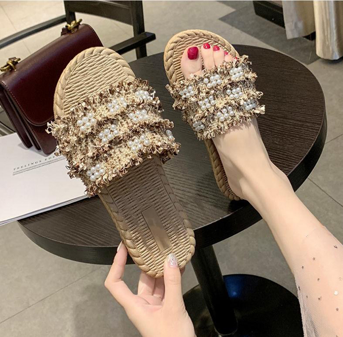 

Luxury Slipper Designer Sandal Italy Brand Slides Women Slippers Flat Bottom Flip Flop Sneakers Boots Casual Shoe by topshoe99 S191, #3