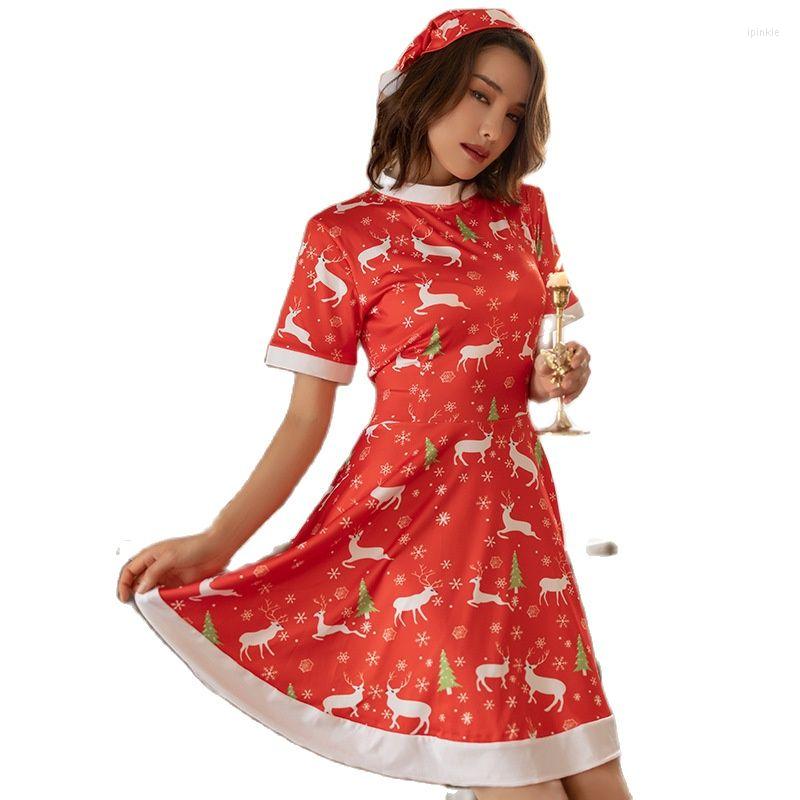 

Bras Sets Ladies One Piece Sexy Nightdress Erotic Lingerie Cosplay Christmas Costume, Red