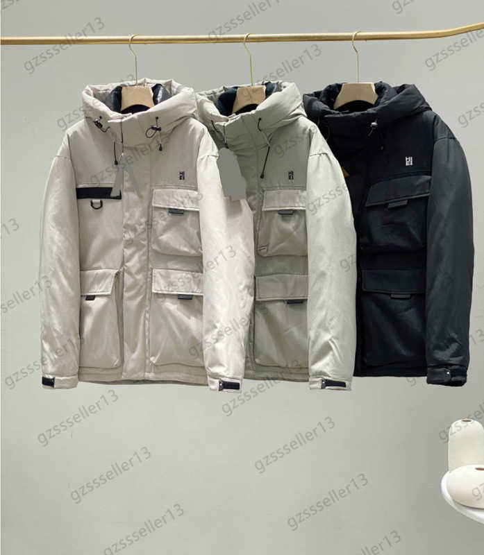 

Womens Down Parkas Puffer Coat Logo Embroidery Multiple Pockets Couples Style Winter Coats Portable Warm Waterproof Windproof Jacket Women Outerwear 3 Colors 1970, 11