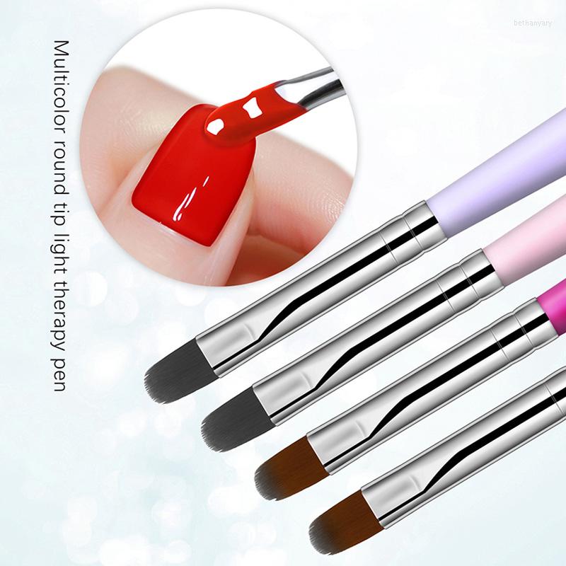 

Nail Brushes 1pcs Brush Gradient Pen UV Gel For Manicure Acrylic Ombre Soft Drawing French Painting Decor