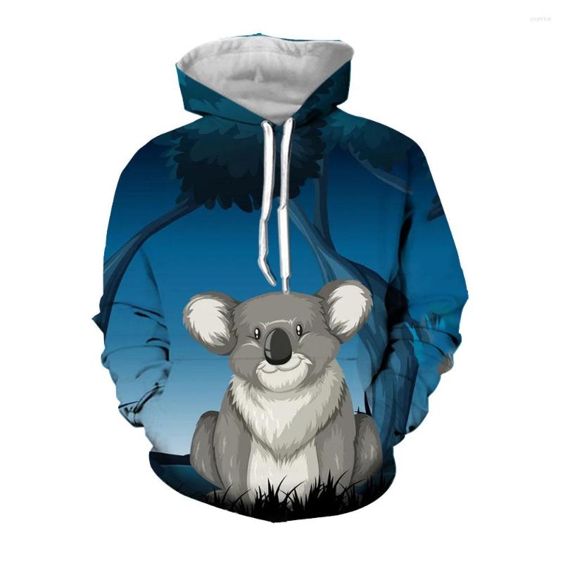 

Men' Hoodies Jumeast 3D Koala Bear Printed For Men Casual Cute Cartoon Animal Graphic Hooded Sweatshirts Light Academia YK2 Clothing, 04