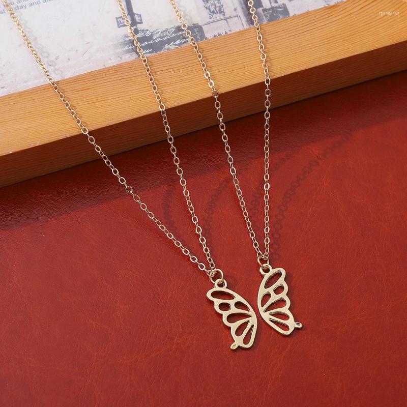 

Chains Fashion Women Necklace Korea Style Butterfly Pendant Gift For Girl Cute Lovely Neck Jewelry Wholesale Drop