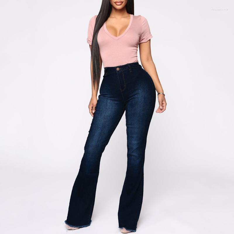

Women' Jeans Women' Winter High Waist Elastic Pockets Solid Color For Women Soild Stretch Denim, Dark blue