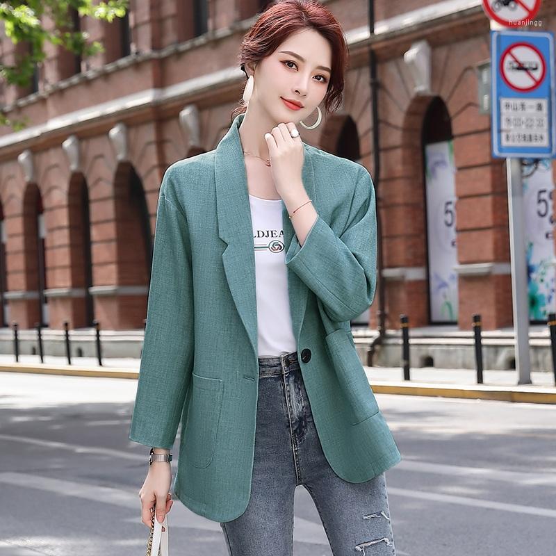 

Women' Suits Fall Winter Causal Women Blazers And Jackets Green Office Ladies Outerwear Coat Long Sleeve Clothes, Black