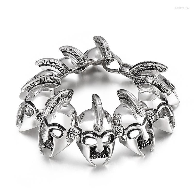 

Charm Bracelets HAOLYNJOY Tribal Tiger Mask Chain Powerful Stainless Steel Men's Bracelet Accessory