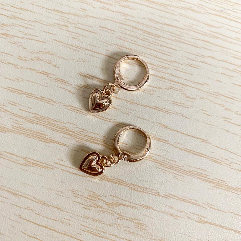 

Hoop Earrings WTLTC Simple Drop Heart Huggie For Women Minimalist Mini Cartilage Dainty Small Tiny Hoops