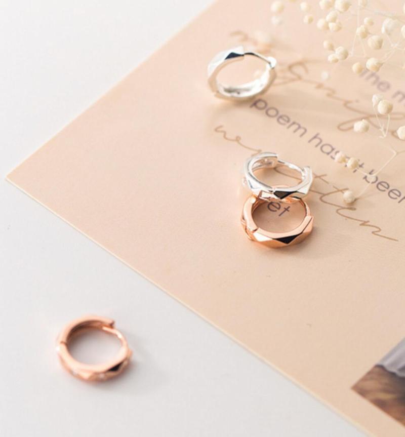 

Hoop Earrings 925 Sterling Silver CZ Huggie Jewelry Gift A1885