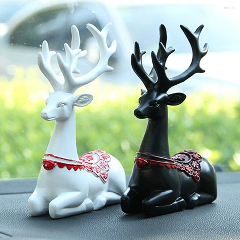 

Interior Decorations Car Resin Deer Statues Small Ornaments Creative Cute Home Decoration Christmas Gifts High-quality