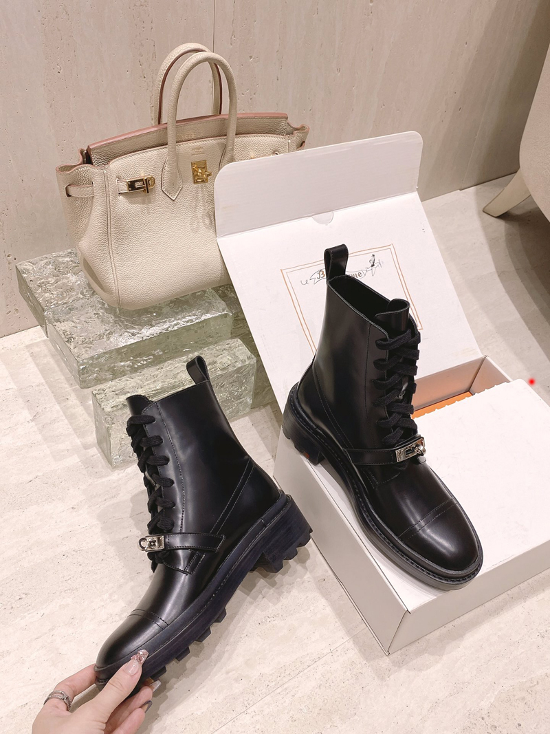 

2023 Fashion Designer boots Women Shoes Winter Boots Ladies Girls Silk Cowhide Leather High Top Womens Flat Ankle Boot -G062, Picture color