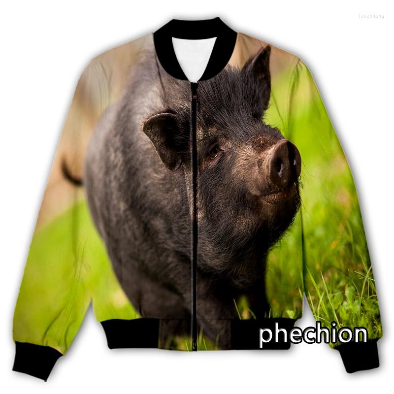 

Men' Jackets Phechion Men/Women Animal Boar 3D Printed Casual Jacket Fashion Streetwear Men Loose Sporting & Coat Q113, 06