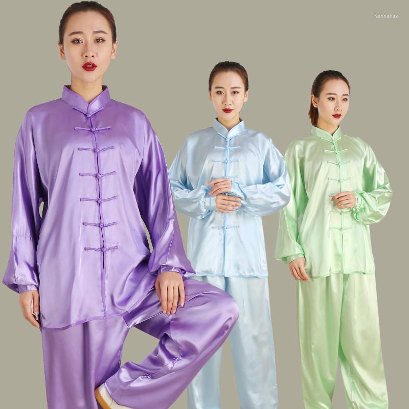

Stage Wear Rayon Women Morning Exercise Tai Chi Uniform Traditional Clothing Performance Wushu Martial Arts Taiji Quan Cloth 90, White