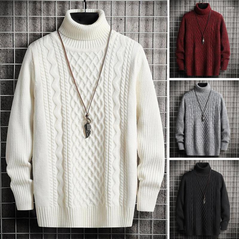

Men's Sweaters Trendy Fall Sweater Casual Anti-pilling Neck Protection Knitting Men Winter For Home, Black