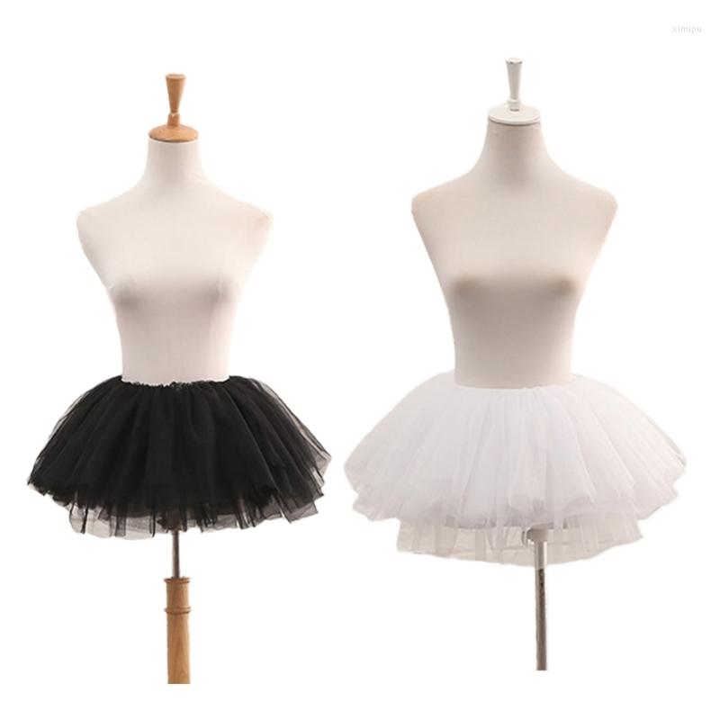 

Women's Sleepwear Women Layered Tulle Mini Tutu Skirt Ballet Petticoat For Christmas Cosplay Party P8DB, Black