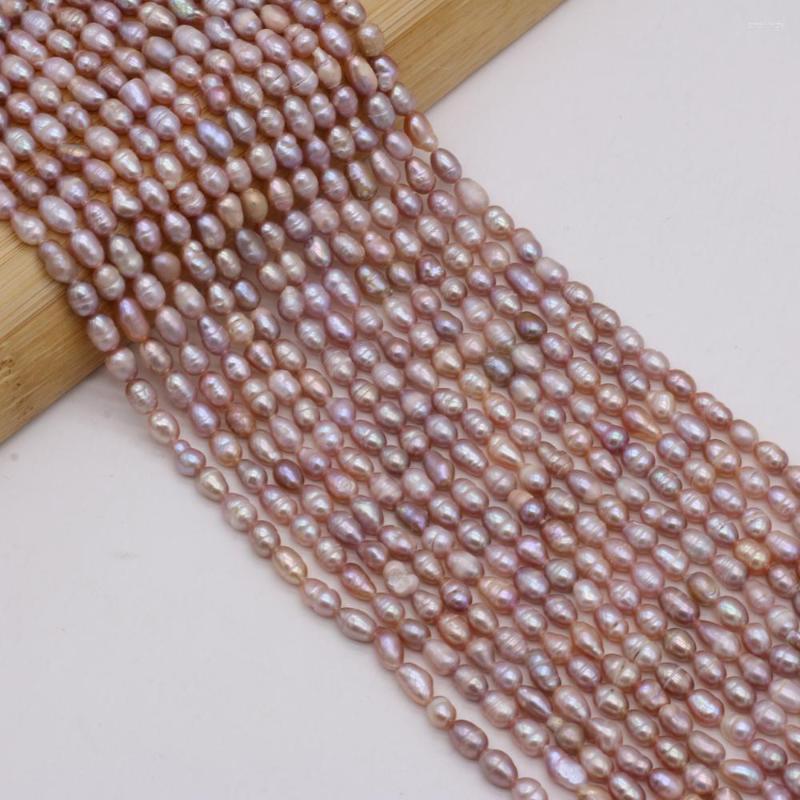 

Beads Natural Freshwater Pearl Purple Irregular 4-5mm For Woman Jewelry MakingDIY Necklace Accessories Charm Gift Decor 36CM