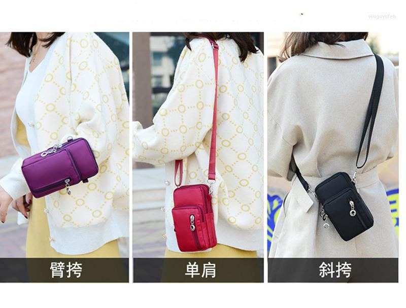 

Evening Bags Arrivals Women's Mini Crossbody Shoulder Messenger Arm Band Sling Packs Nylon Gifts For Year, Purple