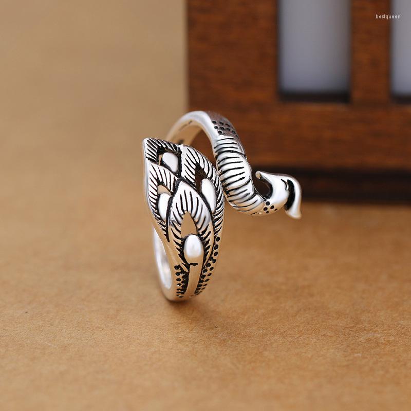 

Wedding Rings Trendy Charm Peacock For Women Men Boho Knuckle Party Punk Cocktail Jewelry Girls Gift Anillos Bijoux