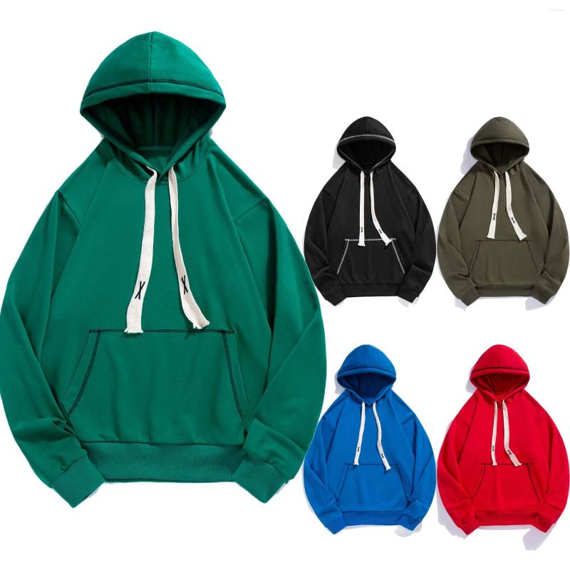 

Men's Hoodies 2022 Autumn Spring Mens Sports Athletic Training Pullover Loose Fit Solid Casual Hooded Sweatshirts Hip-hop Hoodie Top -4XL, Black