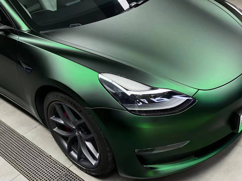 

Super Matte Metallic Venom Green Vinyl Wrap Film Adhesive Decal Sticker Metal Car Wrapping Foil Roll Air Release PET Liner