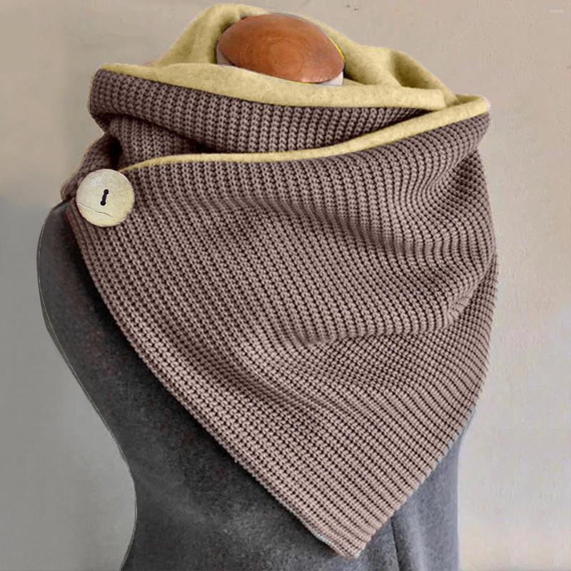 

Scarves Sand Scarf For Men Multi-Purpose Fashion Knit Shawl Retro Women Casual Button Solid Accessory With Pendant