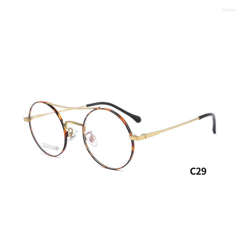 

Sunglasses Frames Kenbo 2022 Arrival Women Memory Titanium Optical Frame Round Fashion Metal Glasses Prescription With Top Bar