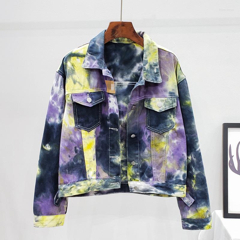 

Women's Jackets 2022 Spring Coat Women Denim Streetwear Loose Short Jean Casual Fashion Girls Hip Hop Outwear Autumn, Blue