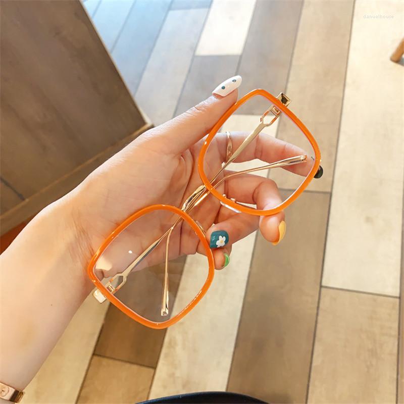 

Sunglasses Frames Oversized Square Glasses Women Simple Style Big Frame Eyeglasses Female Transparent Elegant Spectacle