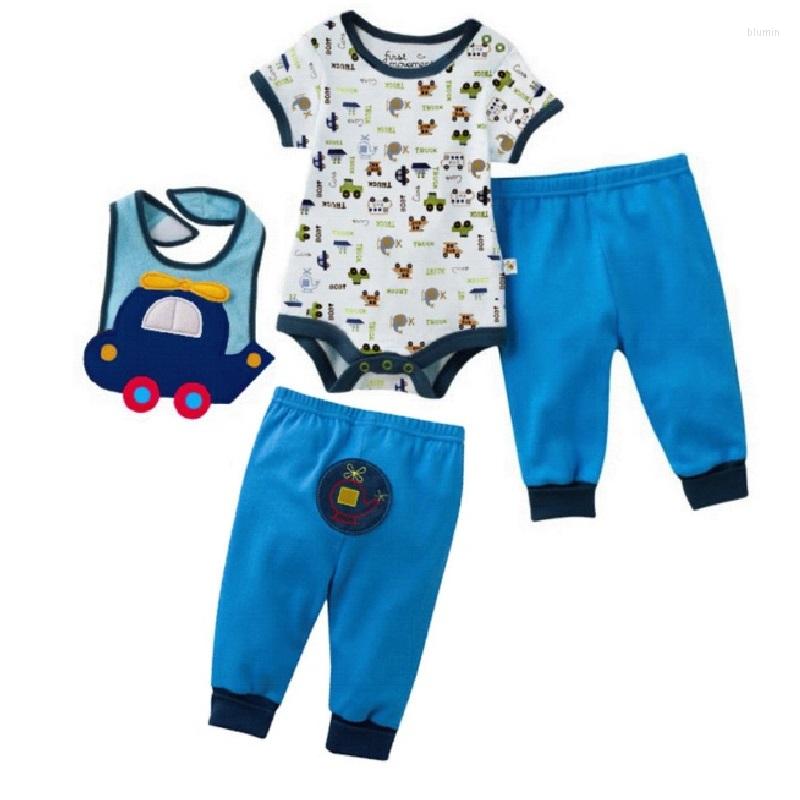 

Clothing Sets Hooyi Baby Bodysuit Bibs Pants Cotton Born PP Pant Boy Clothes Summer Jumpsuits 3-Pieces Outfits, F20