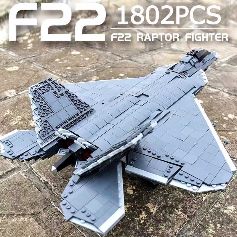 

Blocks WW2 Airplane Military A10 Fighter Model Building Blocks J-20 Soldier Weapons Air Missile F18 Aircraft Bricks Set Toy For Kid MOC T221101