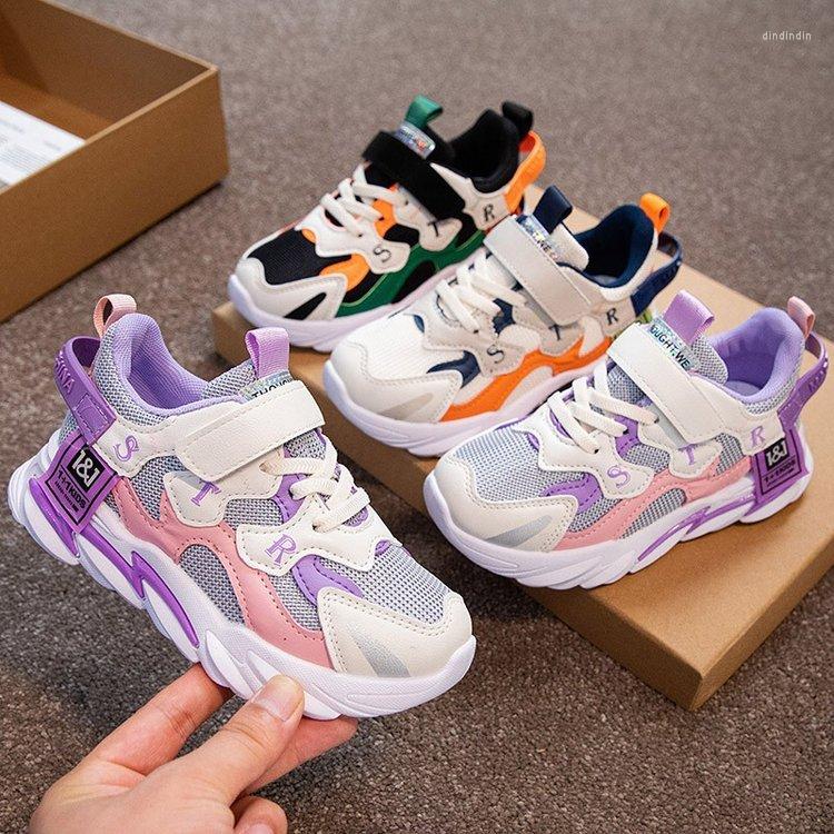 

Athletic Shoes Autumn Kids Fashion Sneakers Boys Girls Chunky Running Children's Mesh Ventilation Flats Tenis Infantil Toddler, 03