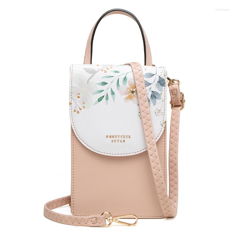 

Evening Bags Brand Fashion Cellphone Wallet For Women Small Shoulder Bag Phone Pocket Mini Leather Crossbody HandBags Lady, Black