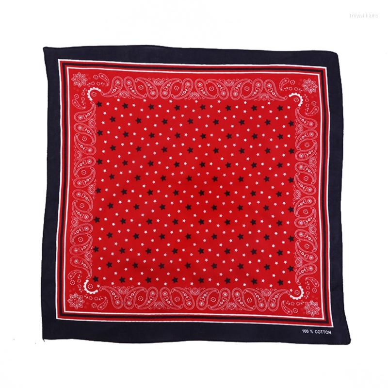 

Ball Caps USA Star Stripes Print Bandana Square Scarf Unisex Cotton Sport Pocket Headband Headwrap Hip Hop Patriotic Wristband