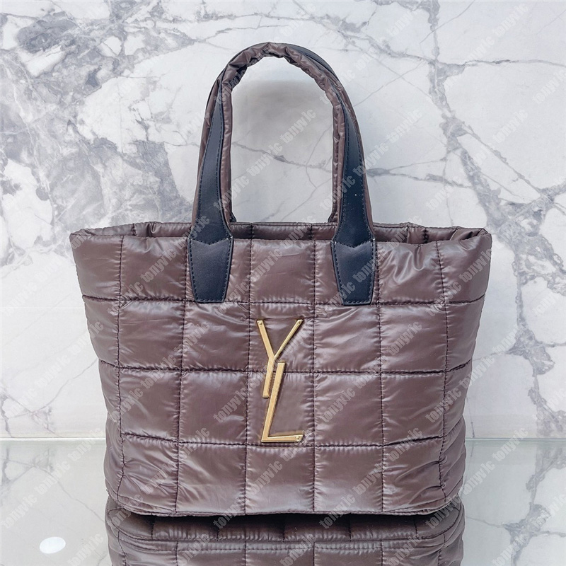 

Winter Designer Tote Bag Zipper Fashion Handbag For Women Casual Shoulder Bags Solid Mens Handbags Brand Ladies Luxury Totes Bag 4 Colors, Black