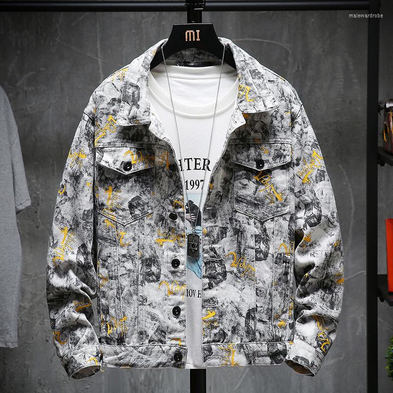 

Men' Jackets Spring Autumn 2022Fashion Men' Camoflage Jacket Korean Handsome Wear Casual Street Coat On Clothes For Men, White