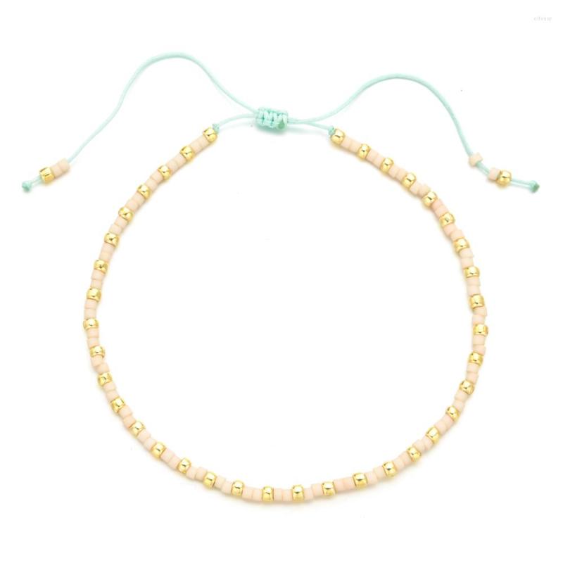 

Charm Bracelets Fashion Girls Simple DIY Handmade Bead Woven MIYUKI Pulsera Mujer