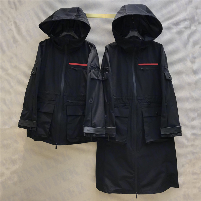 

Womens Trench Coats Fashion Windbreaker Hooded Jacket Elegant Women Long Style Coat Winter Jackets Keep Warm, White
