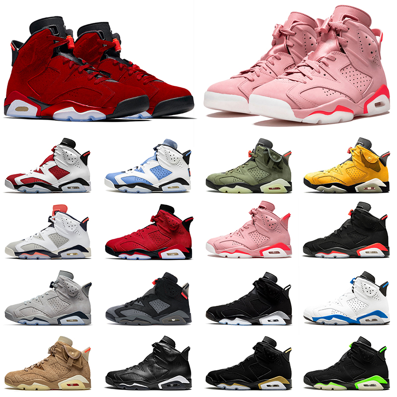 

Jumpman 6s 6 Outdoor Shoes Mens Womens Sneaker Toro UNC Georgetown Black Infrared maroon Millennial Pink men women Sport Trainers, Tinker