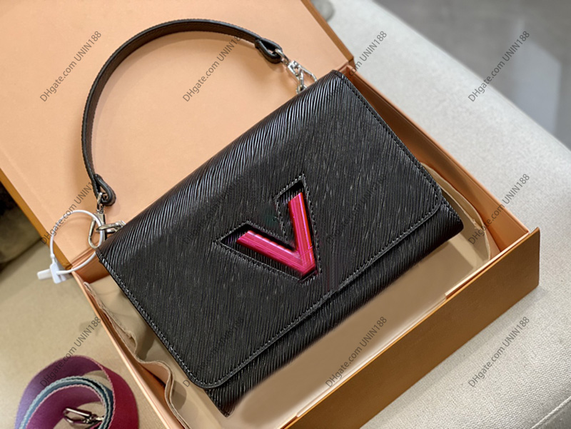 

22Fw Women Luxurys Designers Upscale Delicate Tote Genuine Twist Lock Leather Shopping Bags Handbag Shouder Crossbody Bag Upscale Purse 23cm, Black