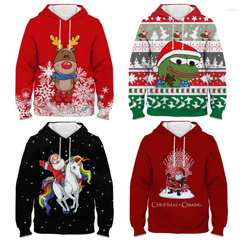 

Men's Hoodies 2022 3D Cute Cartoon Christmas Hoodie Girls Boys Children Sweatshirts Jackets Children's Holiday Gifts, 10