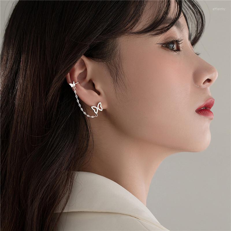 

Backs Earrings 1PC Elegant Pearl Chain Heart Stud For Women Exquisite Crown C-Shaped Ear Bone Cuff Party Jewelry Gift