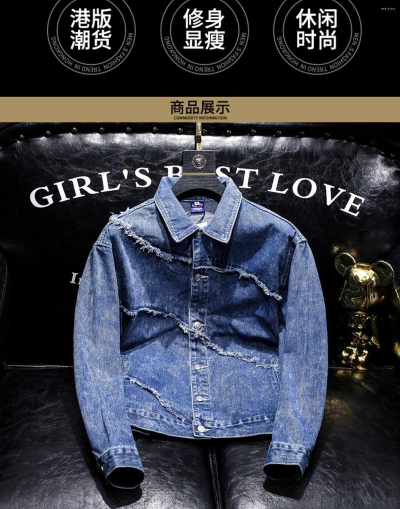 

Men's Jackets Bn44 Fashion Men's Coats & 2022 Runway Luxury European Design Party Style Clothing, Blue