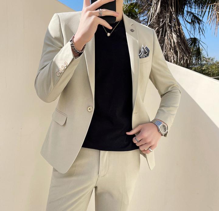 

Men's Suits Autumn Casual Suit Men's Coat Loose Version Small