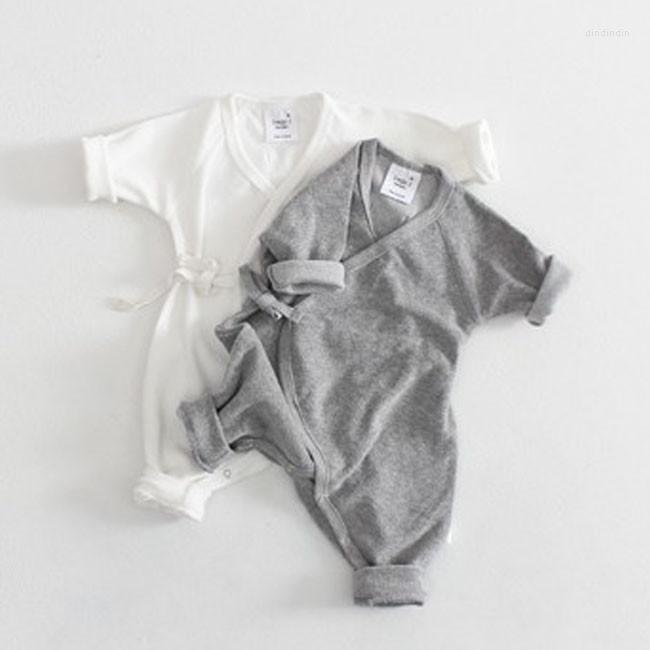 

Girl Dresses 0-24M Baby Clothes Boy Solid Color Back Wing Little Angel Romper Born Jumpsuit Infant Playsuit, Gray
