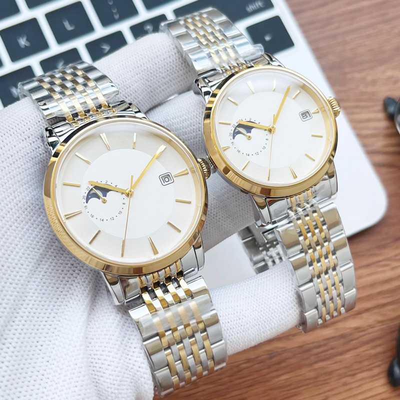 

Watch Mens Watch 40mm 34mm Automatic Mechanical WristWatches Business Moon WristWatch Montre De Luxe, Color 7