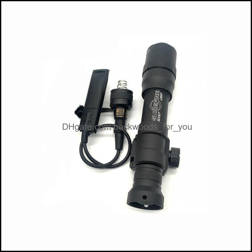 

Tactical Accessories Tactical Accessories Flashlight M600Df 1400 Lumens Surefir Scout Light Hunting Softair Mount Weapon Sotac Drop Dhbop