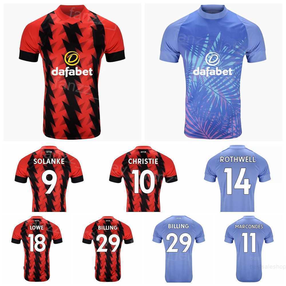 

22 23 FC Club 9 SOLANKE Soccer Jersey 16 COOK 7 BROOKS 6 MEPHAM 21 MOORE 5 KELLY 15 SMITH 29 BILING 22 PEARSON 16 TAVERNIER 8 LERMA Football Shirt Kits Uniform BoEnMaoSi, With patch